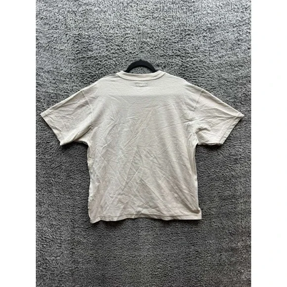 NWD Stussy Relaxed Fit Cotton Lazy Crewneck Short Sleeve Tee Bone Unisex Size‎ M